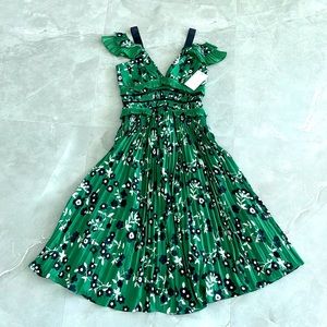 BNWT Self-Portrait Green Floral Midi Dress